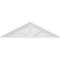 Ekena Millwork Peaked Cap 3 Spoke Architectural Grade PVC Pediment, 52"W x 14"H x 2"P (Pitch 6/12) PEDPS052X140PKC03 - alternate 6